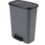 Curver Compatta Contenedor clasificador doble pedal 23 L + 23 L Gris antracita Polipropileno