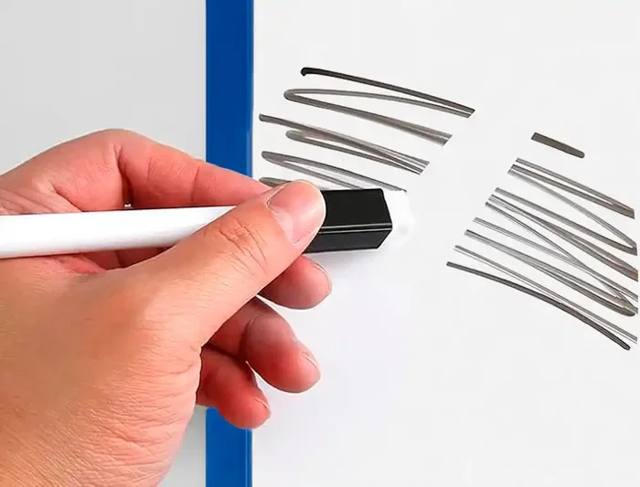 Liderpapel Pizarra Blanca Magnética Doble Cara Lisa 30x42 cm con Rotulador, Imán y Borrador