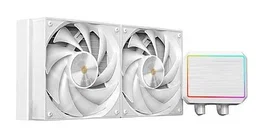 Mars Gaming ML-PROII240W Kit Refrigeración Líquida AIO 240mm Blanco - 2 Ventiladores 120mm PWM, Bomba 4ª Gen, RGB, TDP 450W, Compatible Intel/AMD