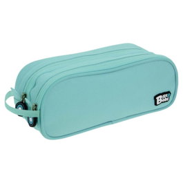 GRAFOPLAS DISEÑO Portatodo Doble Bits & Bobs Azul Soft 24,5x9,5 cm