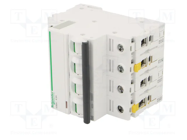 SCHNEIDER ELECTRIC Interruptor magnetotérmico ACTI9 iC60H 4 polos 6A Caract B