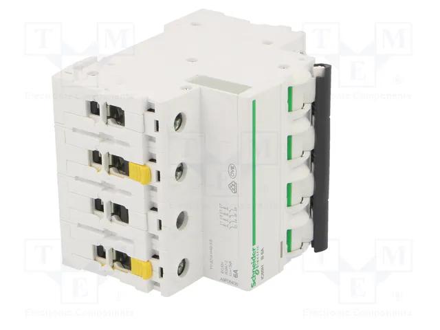 SCHNEIDER ELECTRIC Interruptor magnetotérmico ACTI9 iC60H 4 polos 6A Caract B