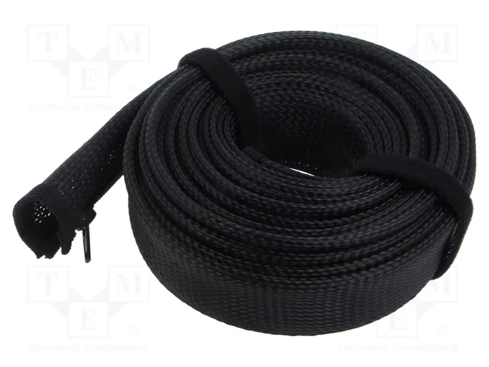 LogiLink Funda trenzada de 5m x 50mm negra LogiLink Funda trenzada de 5m x 50mm negra