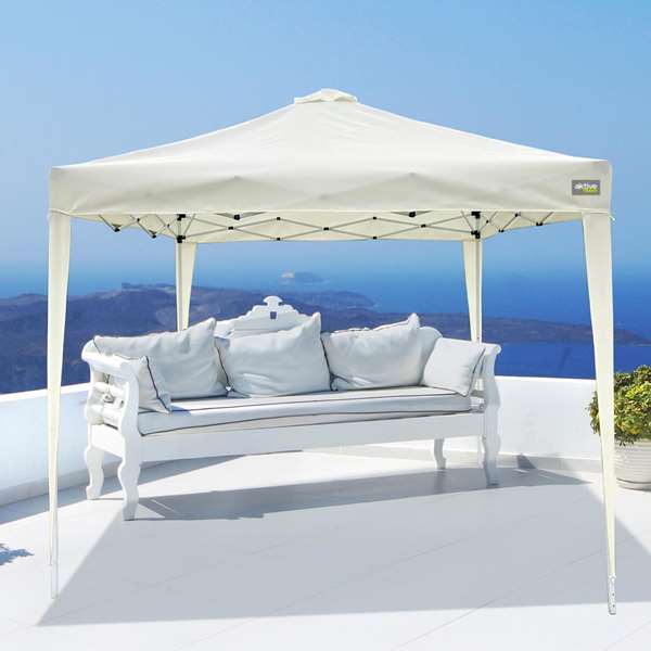 Color Baby Cenador Plegable con Chimenea Max-Air 300x300x250 cm, Cenador de Jardín de Acero y Tela