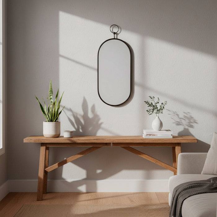 MAX HOME Espejo de Pared Metal OV