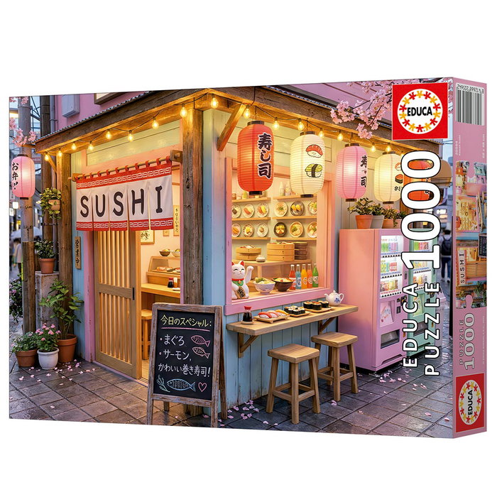 Educa Puzzle 1000 Piezas Kawaii Sushi 20564 para Adultos, Tamaño 68x48 cm