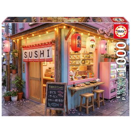 Educa Puzzle 1000 Piezas Kawaii Sushi 20564 para Adultos, Tamaño 68x48 cm