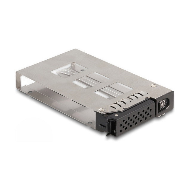 DeLOCK Estante móvil de bahía delgada para 2 x 2.5 pulgadas U.2 NVMe SSD, Negro