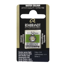 Rembrandt Acuarela Pastilla Verde Hooker Claro 644