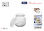 Inde Tarro Vidrio Postre 300 ml con Tapa de Plástico Mediterraneo (24 Unidades)