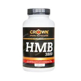 Crown Sport Nutrition HMB 3800 - 120 Cápsulas (30 Porciones) - Suplemento de HMB Cálcico para Recuperación y Crecimiento Muscular
