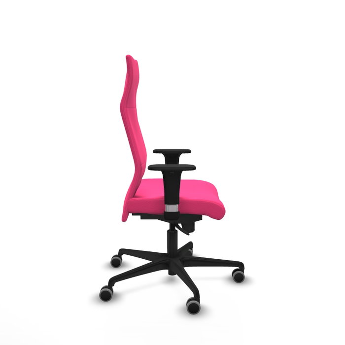 PIQUERAS Y CRESPO Sillón Albacete con Mecanismo Sincro, Similpiel Rosa, Brazos 1D y Ruedas 65mm PIQUERAS Y CRESPO Sillón Albacete con Mecanismo Sincro, Similpiel Rosa, Brazos 1D y Ruedas 65mm