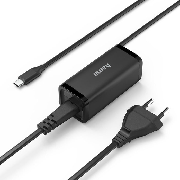 Hama Cargador USB-C de Pared 65W Negro