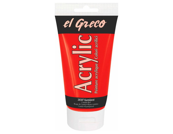 Kreul Pintura Acrílica El Greco Rojo Carmine Red 150ml Kreul Pintura Acrílica El Greco Rojo Carmine Red 150ml