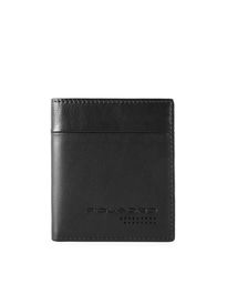 Urban, Cartera de cuero, Funda para tarjeta de crédito, Negro, Para hombres