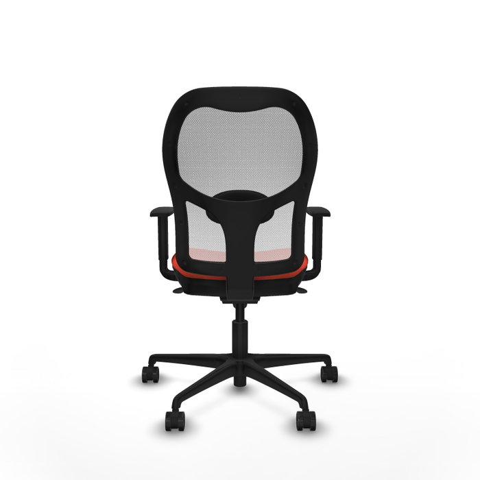PIQUERAS Y CRESPO Silla de oficina Jorquera Naranja oscuro/Blanco con mecanismo Sincro PIQUERAS Y CRESPO Silla de oficina Jorquera Naranja oscuro/Blanco con mecanismo Sincro