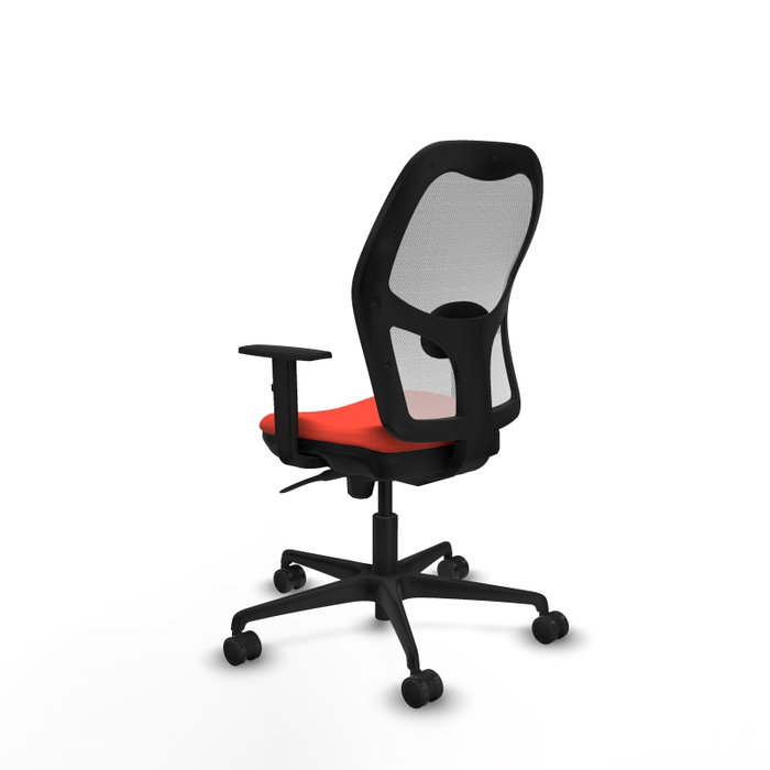 PIQUERAS Y CRESPO Silla de oficina Jorquera Naranja oscuro/Blanco con mecanismo Sincro PIQUERAS Y CRESPO Silla de oficina Jorquera Naranja oscuro/Blanco con mecanismo Sincro