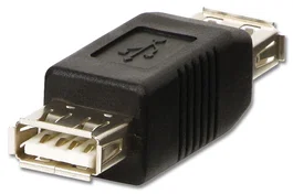 Lindy Adaptador USB 71230, Macho a Hembra, Negro