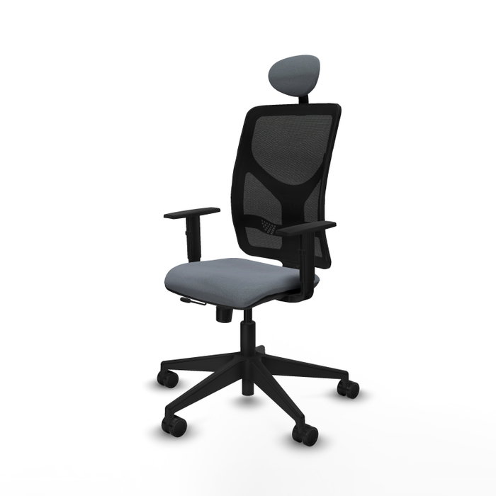 PIQUERAS Y CRESPO Silla de oficina Motilla Sincro/Traslack Gris y Negro PIQUERAS Y CRESPO Silla de oficina Motilla Sincro/Traslack Gris y Negro