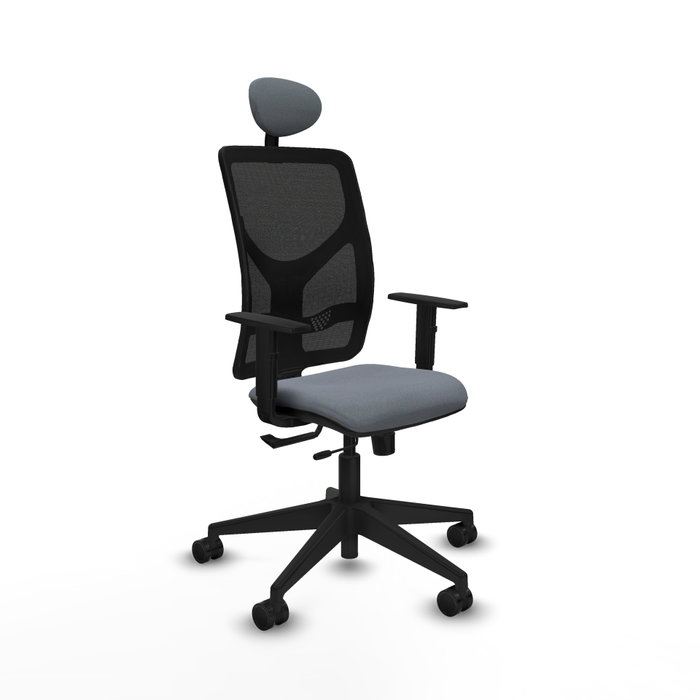 PIQUERAS Y CRESPO Silla de oficina Motilla con mecanismo Sincro/Traslack Gris y Negro PIQUERAS Y CRESPO Silla de oficina Motilla con mecanismo Sincro/Traslack Gris y Negro