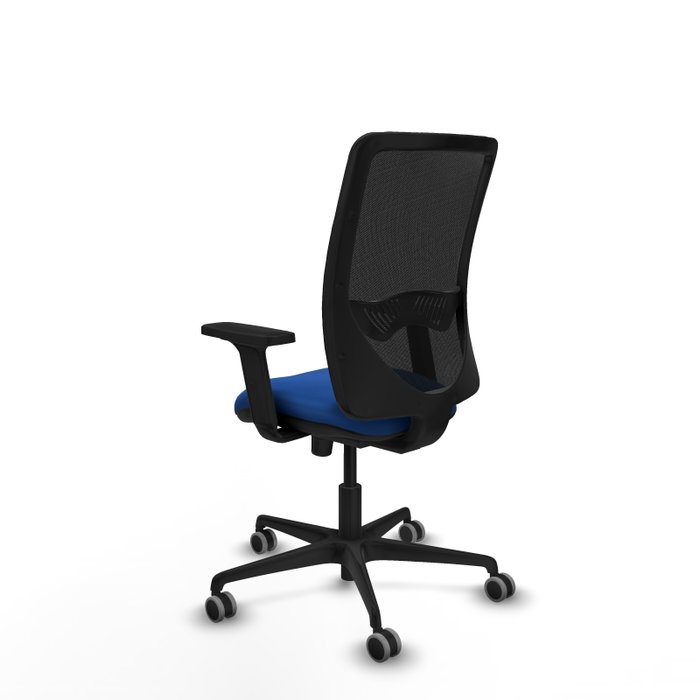 PIQUERAS Y CRESPO Silla de oficina Zulema con mecanismo Sincro, Azul y Negro