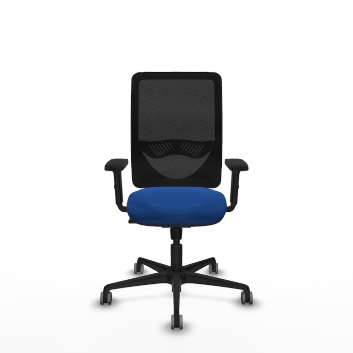 PIQUERAS Y CRESPO Silla de oficina Zulema con mecanismo Sincro, Azul y Negro
