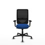PIQUERAS Y CRESPO Silla de oficina Zulema con mecanismo Sincro, Azul y Negro