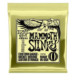 ERNIEBALL Mammoth Slinky Nickel 12 - 62 (3º Entorchada) Juego de Cuerdas para Afinaciones Ultra Bajas