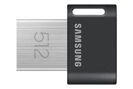 Samsung MUF-512AB Unidad Flash USB 512 GB USB 3.2 Gen 1 (3.1 Gen 1), Negro, Acero Inoxidable, 400 MB/s, Resistente al Agua, con Llavero