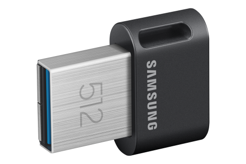 Samsung FIT Plus MUF-512AB 512 GB Negro, Acero inoxidable