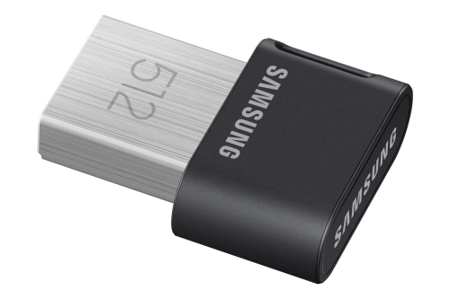 Samsung FIT Plus MUF-512AB 512 GB Negro, Acero inoxidable