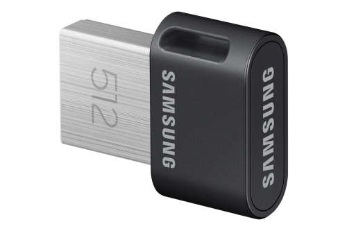 Samsung FIT Plus MUF-512AB 512 GB Negro, Acero inoxidable