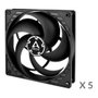 ARCTIC P14 Value Pack Pack de 5 Ventiladores de 14 cm Negro