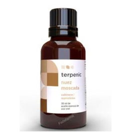 TERPENIC Aceite Esencial Nuez Moscada 30ml Estimulante Digestivo Analgésico Tónico Circulatorio Carminativo 100% Puro Indonesia