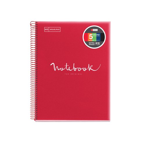 Bloc Miquelrius Emotions Notebook 5 Micro.Tapa Pp A4 120H 90G Horizontal Rojo (Set de 5) Bloc Miquelrius Emotions Notebook 5 Micro.Tapa Pp A4 120H 90G Horizontal Rojo (Set de 5)