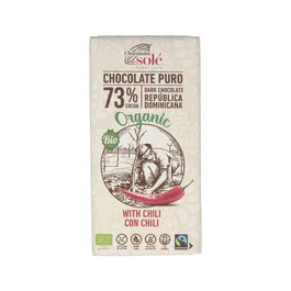 Sole Chocolate Negro 73% con Chili - 100g - Ecológico