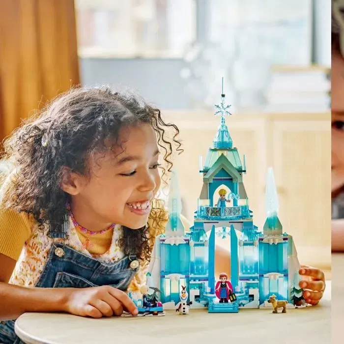 Lego Disney 43244 Palacio de Hielo de Elsa, Juguete de Construcción para Niños y Fans de Frozen