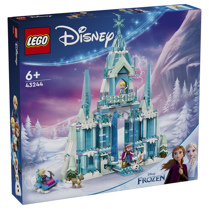 LEGO 43244 Disney Princess Elsa - Palacio de Hielo, Juego de Construcción de 630 Piezas para Niños y Niñas de 6 Años o Más, Multicolor
