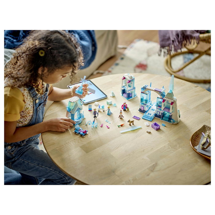 LEGO 43244 Disney Princess Elsa - Palacio de Hielo, Juego de Construcción de 630 Piezas para Niños y Niñas de 6 Años o Más, Multicolor