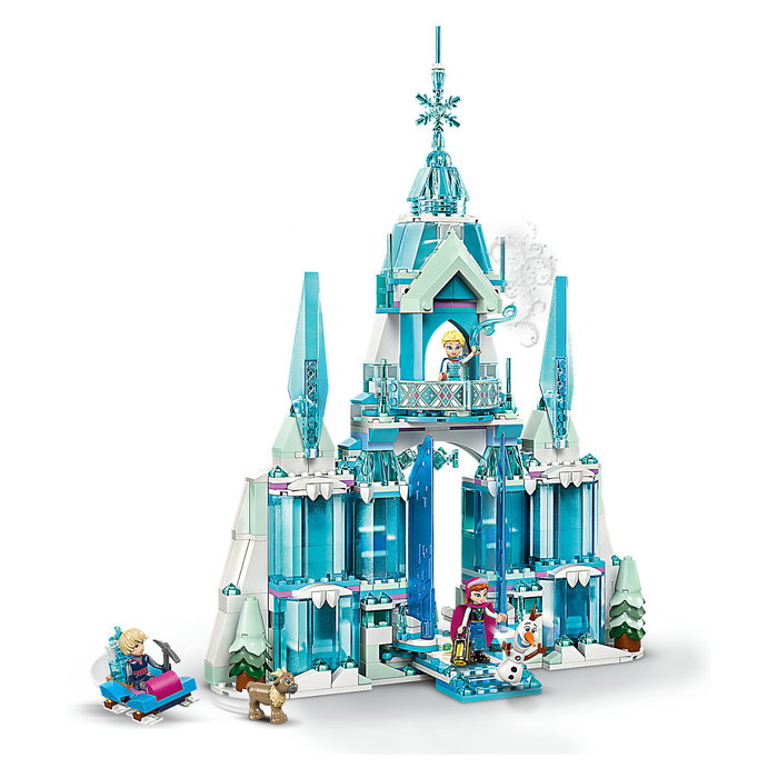LEGO 43244 Disney Princess Elsa - Palacio de Hielo, Juego de Construcción de 630 Piezas para Niños y Niñas de 6 Años o Más, Multicolor
