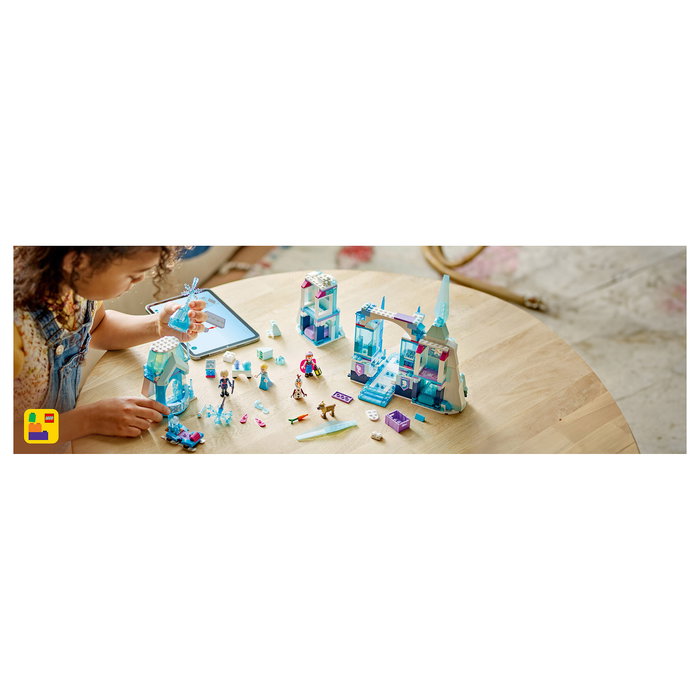 LEGO 43244 Disney Princess Elsa - Palacio de Hielo, Juego de Construcción de 630 Piezas para Niños y Niñas de 6 Años o Más, Multicolor