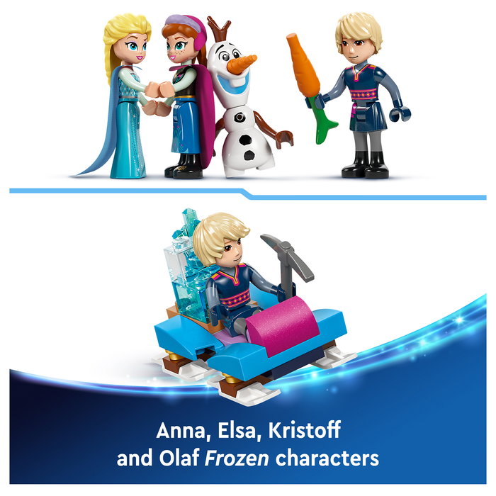 LEGO 43244 Disney Princess Elsa - Palacio de Hielo, Juego de Construcción de 630 Piezas para Niños y Niñas de 6 Años o Más, Multicolor