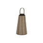 DKD Home Decor Portavelas de Yute y Bambú Natural 30,5x30,5x73 cm