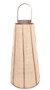 DKD Home Decor Portavelas de Yute y Bambú Natural 30,5x30,5x73 cm