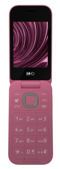 HMD 2660 Flip TA-1711 Dual SIM Teléfono Móvil Concha Rojo 2.8" Cámara 0.3MP 64MB RAM 128MB
