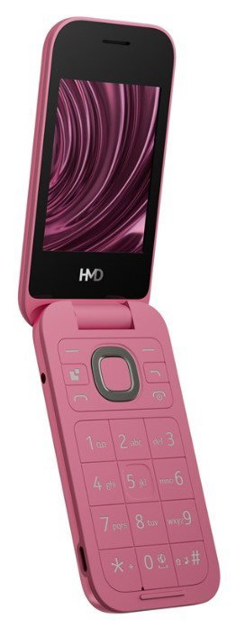 HMD 2660 Flip TA-1711 Dual SIM Teléfono Móvil Concha Rojo 2.8" Cámara 0.3MP 64MB RAM 128MB