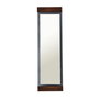 Hanah Home Espejo Cheval Walnut y Fume 50x170 cm, 100% Metal