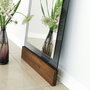 Hanah Home Espejo Cheval Walnut y Fume 50x170 cm, 100% Metal