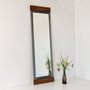 Hanah Home Espejo Cheval Walnut y Fume 50x170 cm, 100% Metal