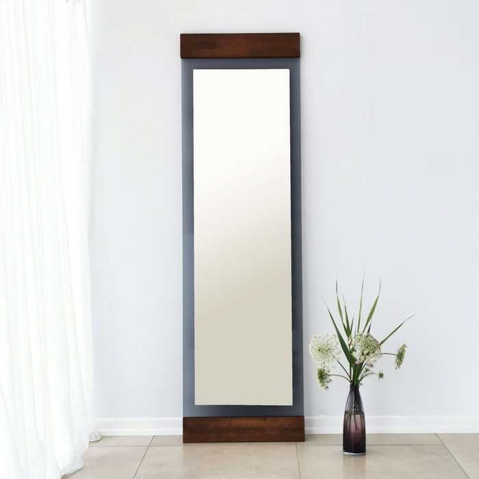 Hanah Home Espejo Cheval Walnut y Fume 50x170 cm, 100% Metal Hanah Home Espejo Cheval Walnut y Fume 50x170 cm, 100% Metal